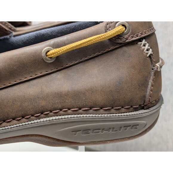 Columbia Mens Topsider "Dockside" Techlite Deck Shoes Brown Size 12 - Picture 6 of 11